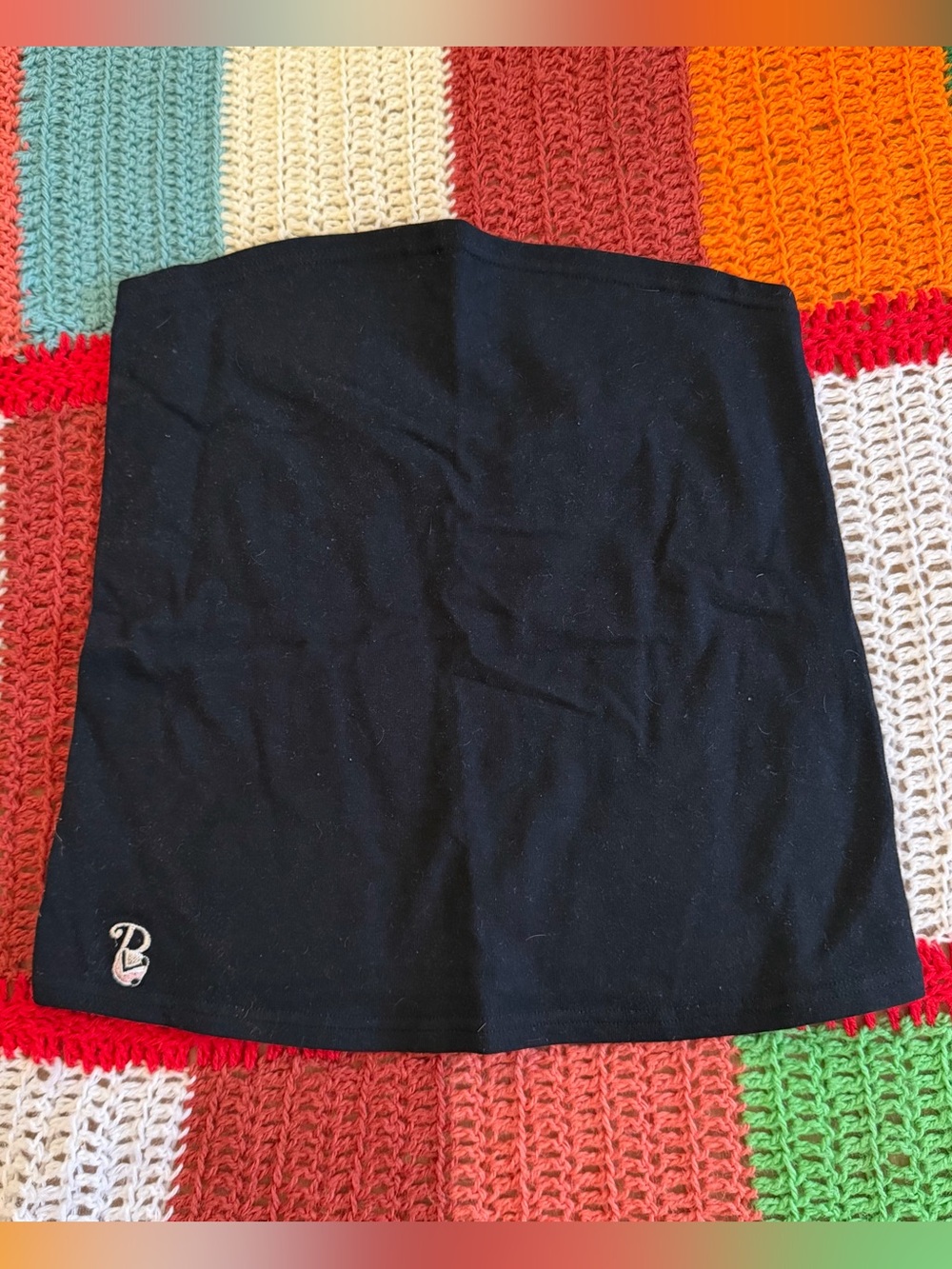 Black BellySock Organic Cotton Maternity Belly Band